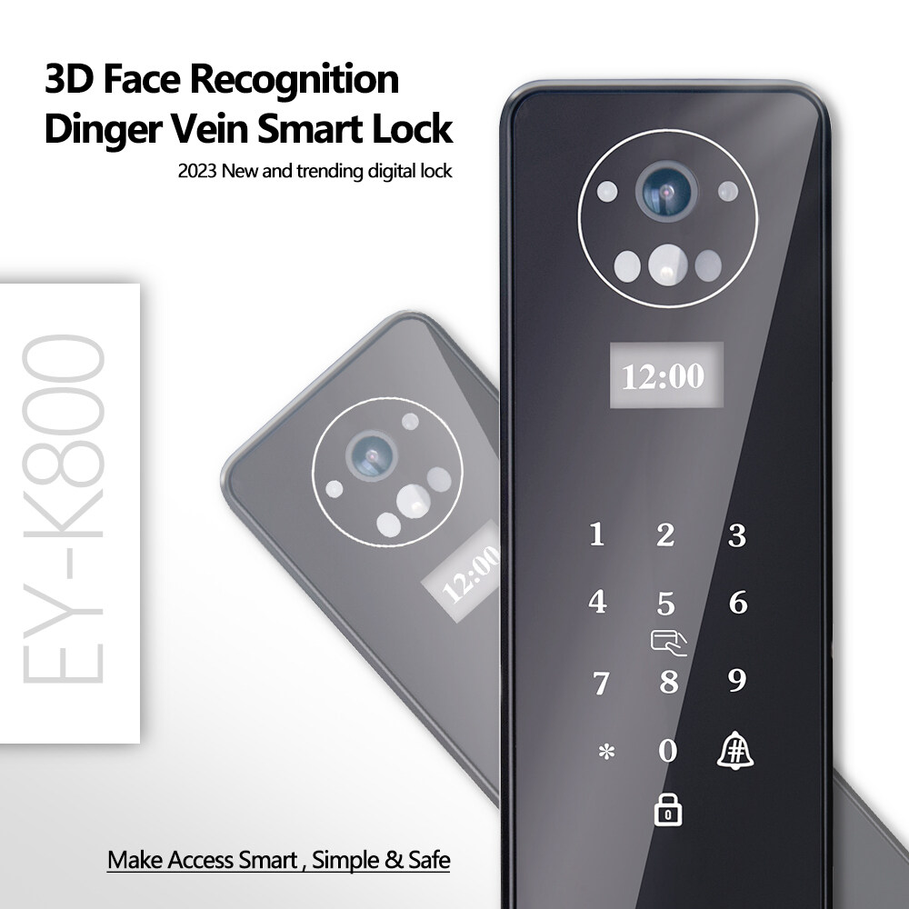 smart biometric fingerprint door lock built-in doorbell and camera, biometric smart lock, smart biometric door lock, smart door lock biometric, commercial keyless entry door lock