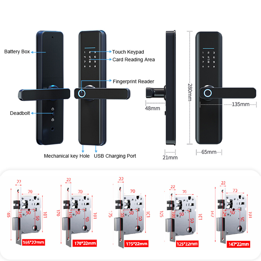 intelligent lock tuya, tuya door lock, tuya lock, tuya app door lock, tuya biometric fingerprint lock