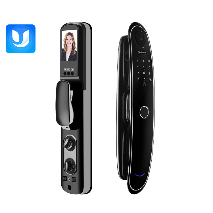 TuyaWIFI APP  Fingerprint Intelligent Door Automatic  Lock with local Camera