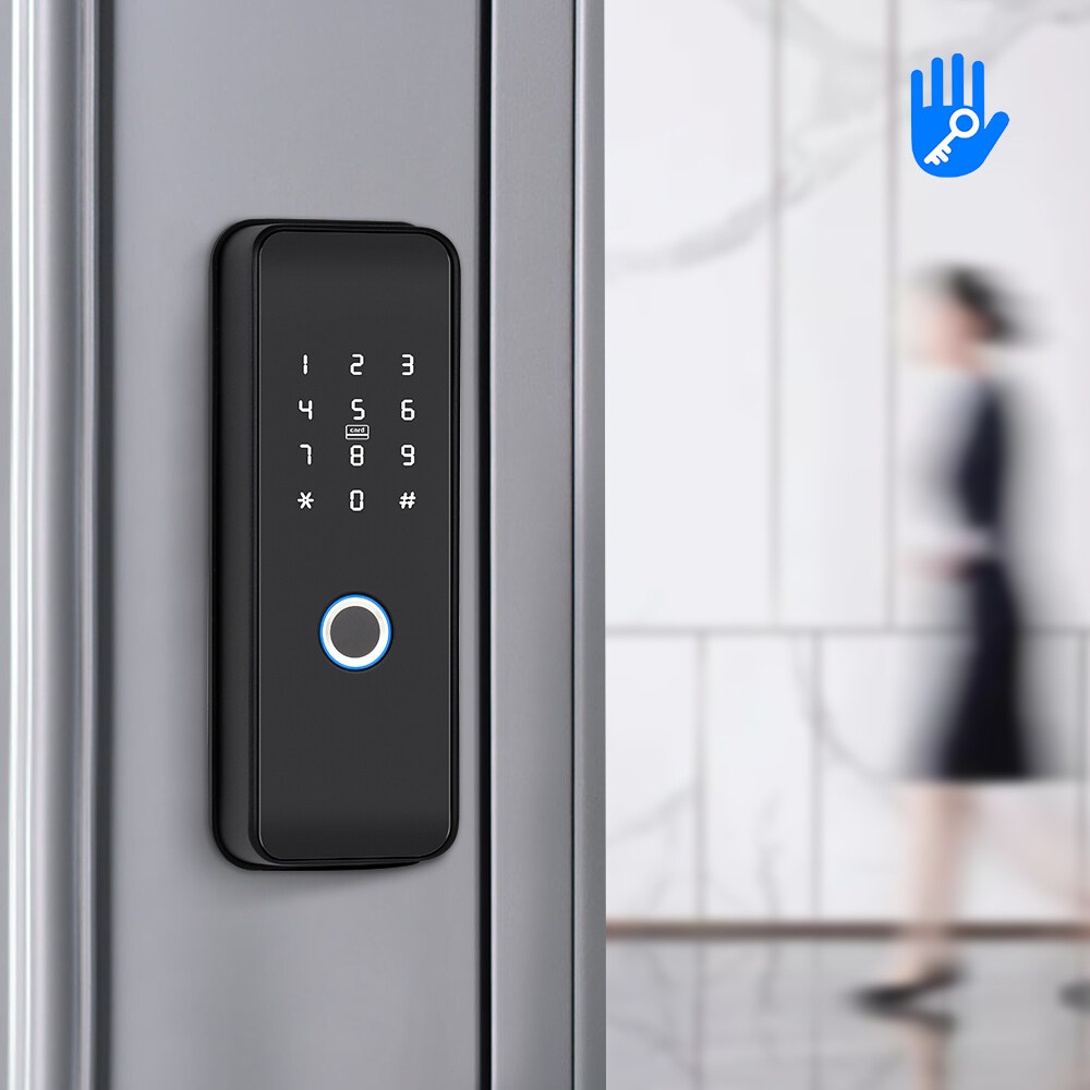 electronic locking door handle, electronic touch pad door lock, double sided electronic door locks, electronic buzzer door locks, electronic card reader door lock