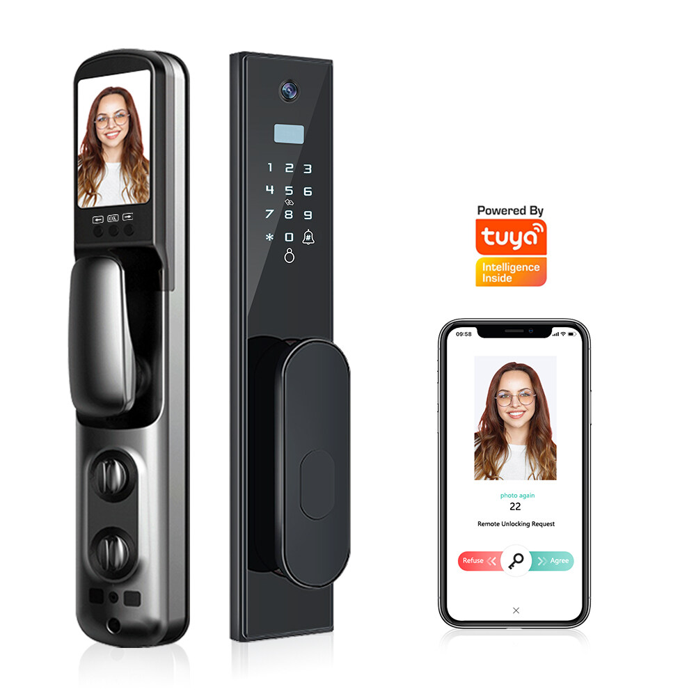 Eseye TUYA WiFi Fingerprint Lock Fully Automatic Intelligent Camera Zigbee Smart Locks For Wholesale