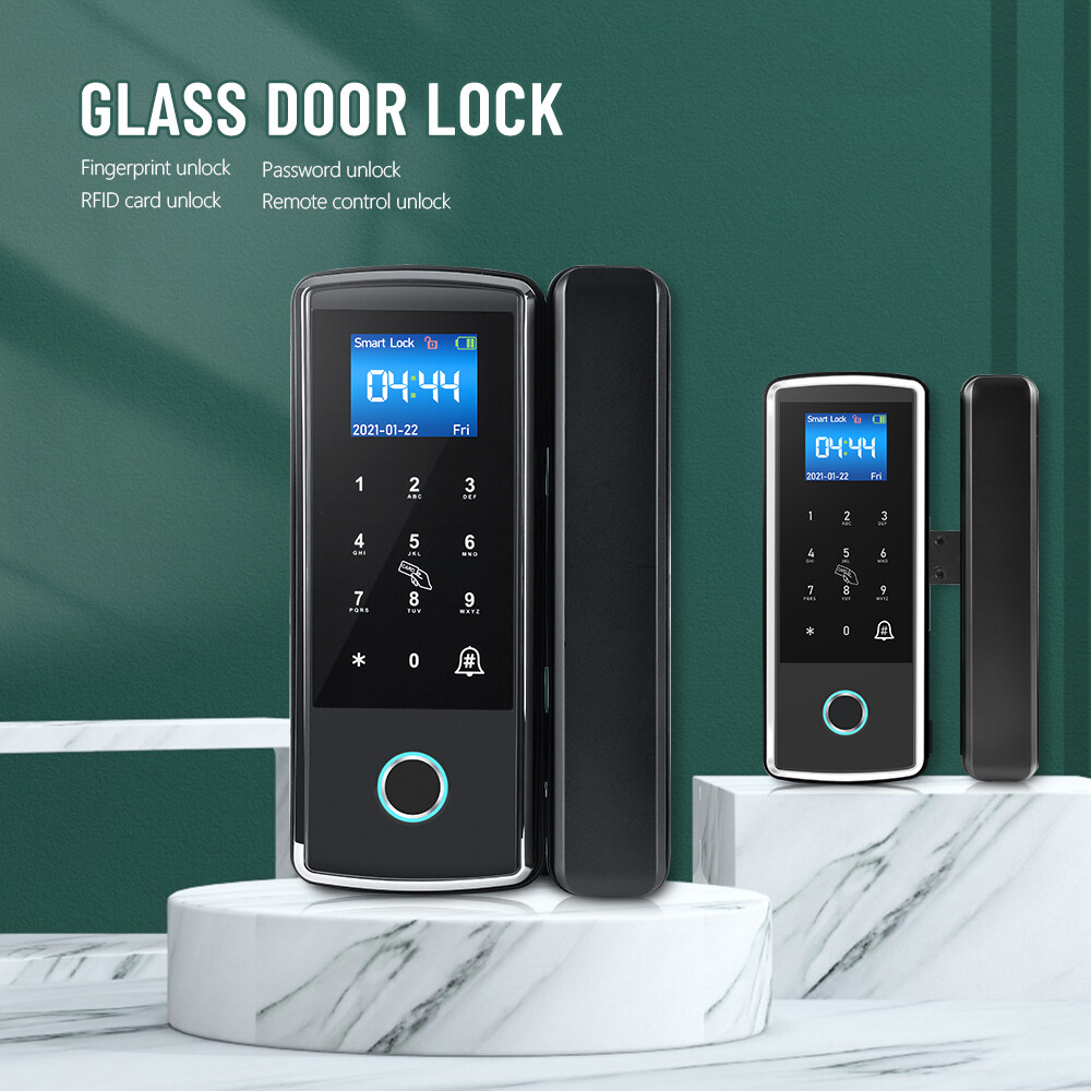 Hot Sale Black Metal Body Electronic Digital Fingerprint Smart Intelligent Door Lock Without Handle