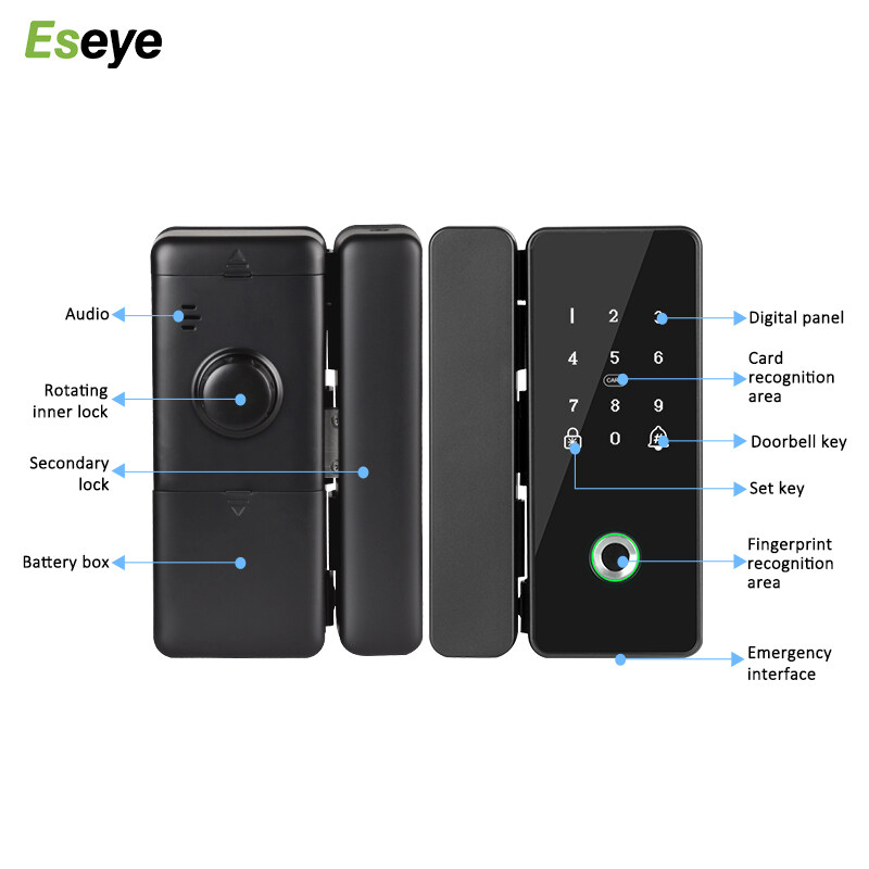 double sided keyless door lock, exterior keyless entry door lock, fingerprint keyless entry door locks, keyless door entry locks, keyless door handle lock