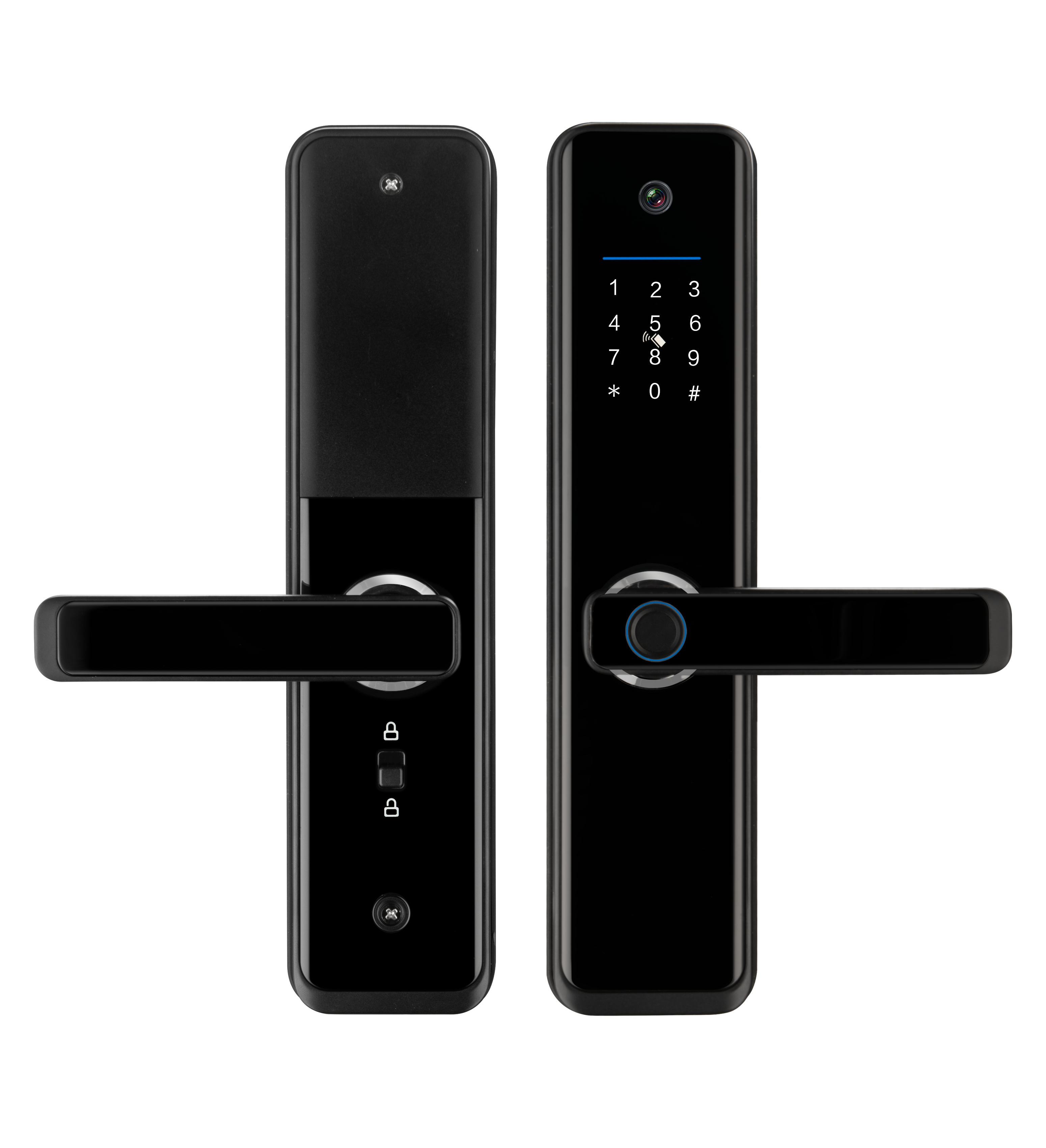 New Design Tuya Smart Lock Digital Viewer APP Fingerprint Camera Door Lock Intelligent Lock For Sale